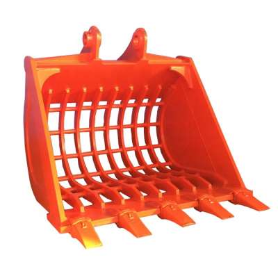 best sell low price 60inch skeleton bucket with teeth for JCB