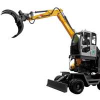 Sugarcane Land Grab Excavator with Grapple Attachment