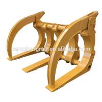 3T Hydraulic Log Grapple for Wheel Loader